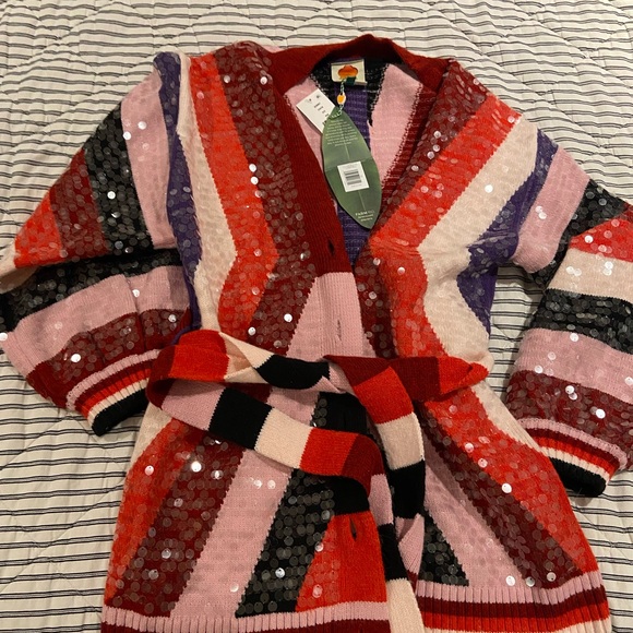 FARM Rio Multicolor Sequin Cardigan - Picture 7 of 7